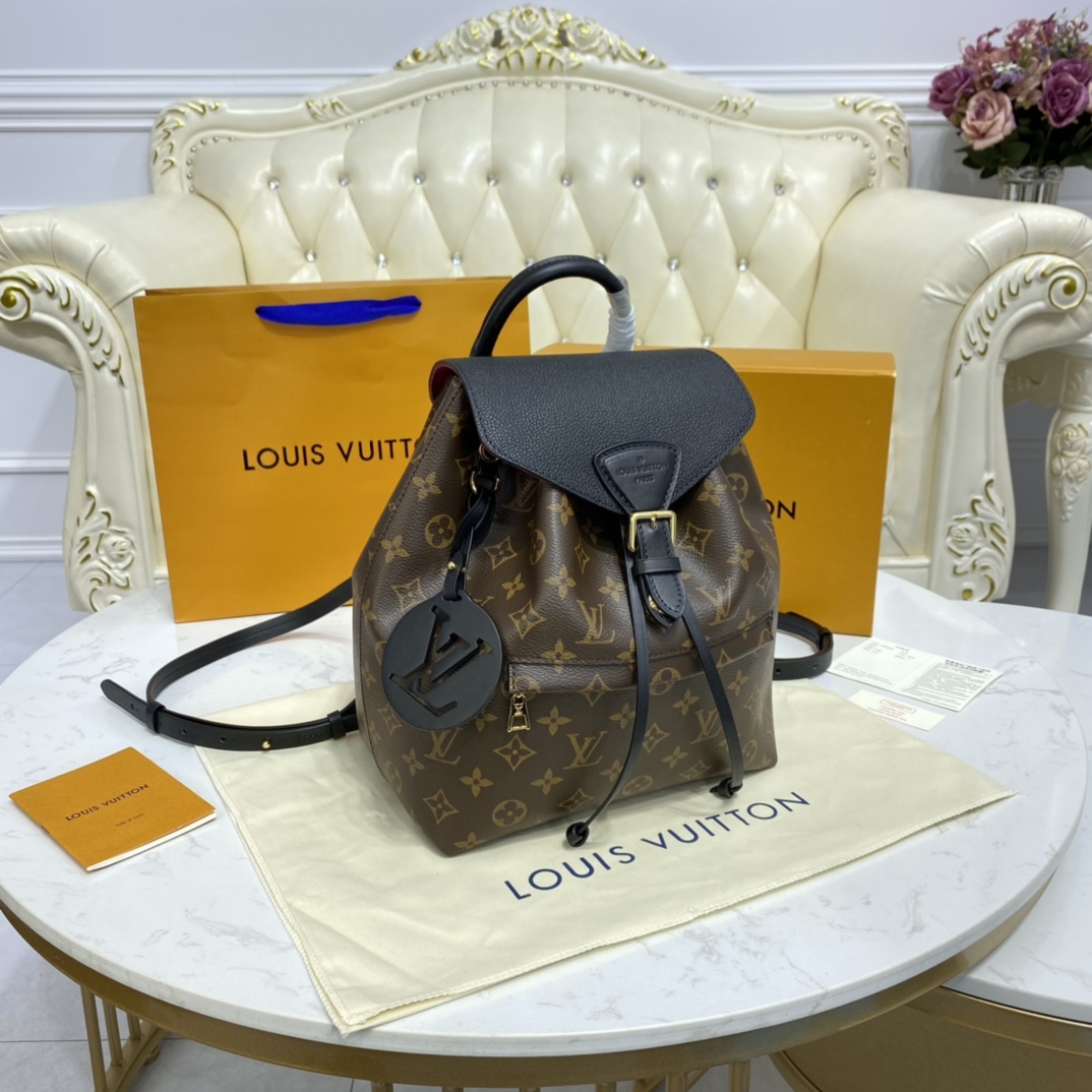 Louis Vuitton MONTSOURIS PM BACKPACK Monogram M45515 Black 